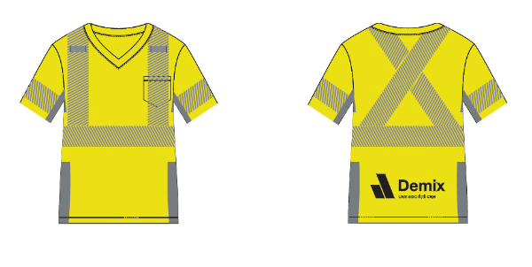 Image de T-shirt sécurité jaune - CUSTOM